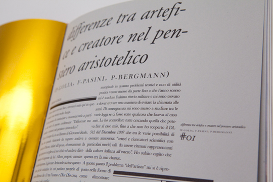 THE BOOK BY <br> PIERO GOLIA